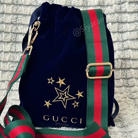 Gucci drawstring closure Toiletry  bag to crossbody bag / bucket bag/ pu… - Picture 6 of 8